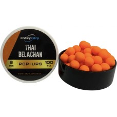 Бойлы Crazy Carp Fluoro Pop-Ups 6мм Thai Belachan (100шт/уп)