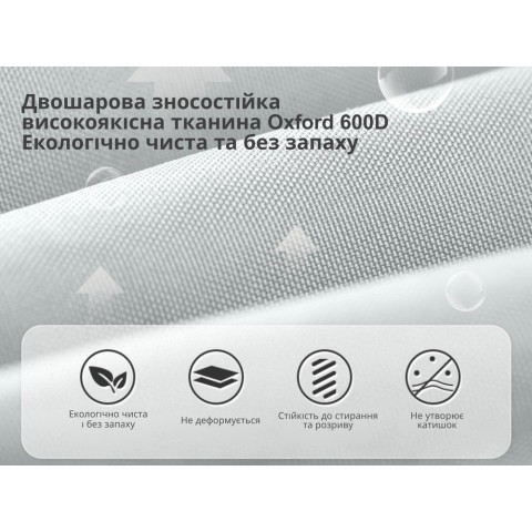 Стілець складаний Naturehike CNK23JU0001, світло-сірий