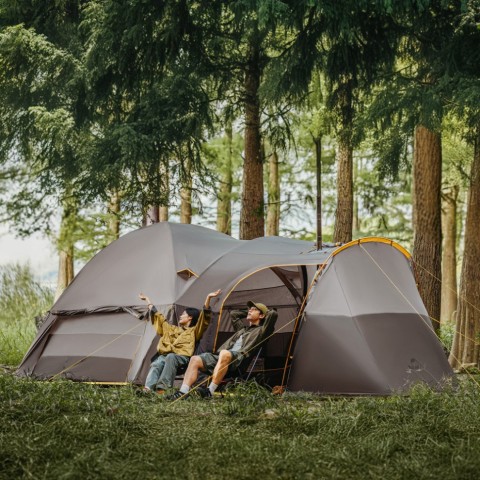 Намет шестимісний Naturehike, KOTA 6, CNK2450WS031, 75D, світло-коричневий