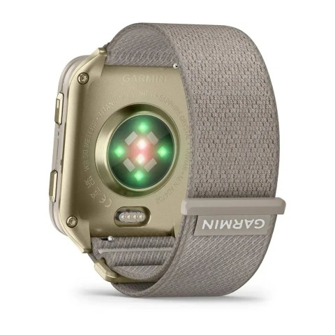 Смарт-годинник Garmin Venu X1 золотистий / титан із ремінцем кольору французький сірий