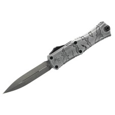Нож Microtech Hera II Mini D/E OTF, Signature Brushed Metal Bats