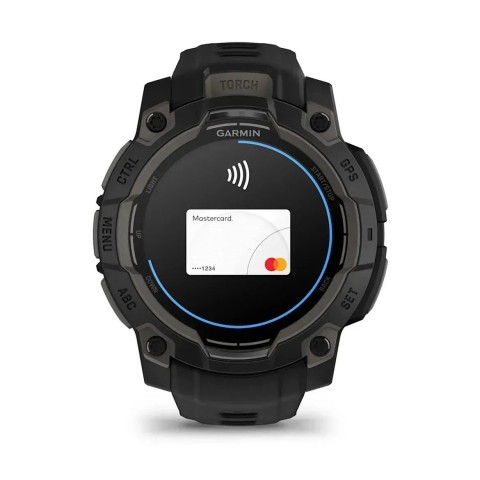 Смарт-годинник Garmin Instinct 3 (45 мм) AMOLED чорний