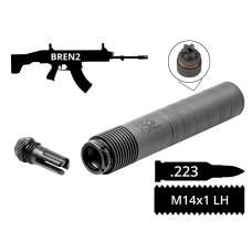 Модульний глушник з швидкоз'ємом AFTactical S441 SLA FH, .223 (5.56мм), 14х1LH BREN2