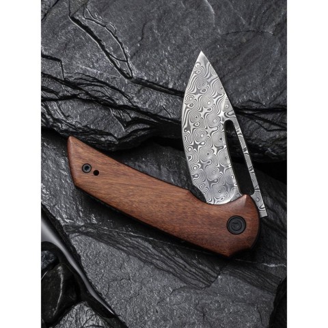 Ніж складаний кишеньковий Civivi Odium, (6.7 см) Damascus / Guibourtia Wood