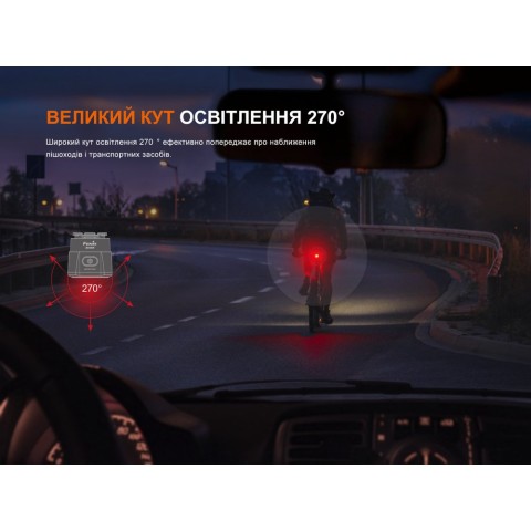 Велофара задня Fenix BC06R