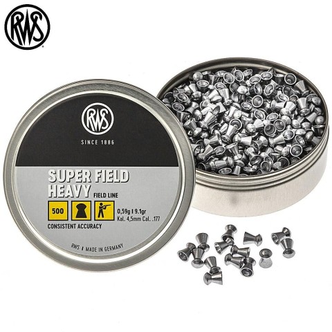 Пульки RWS SuperFieldHeavy 0,59 гр.500 шт кал.4,5 мм