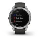 Смарт-часы Garmin fenix 7 серебристые с ремешком графитового цвета