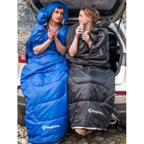 Спальний мішок KingCamp Lona 250 Comf +12°C / Lim +7°C / Extr -3°C Black