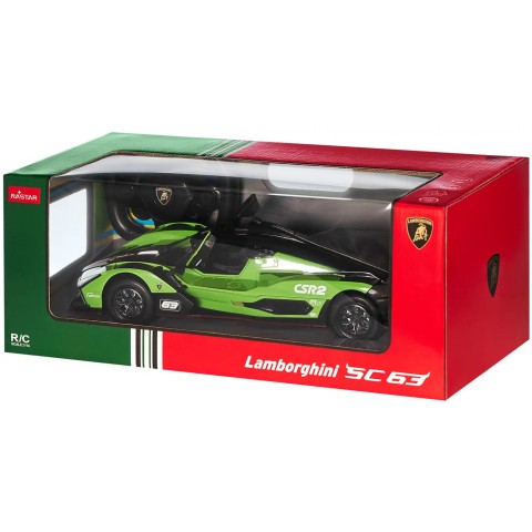 Машинка Rastar Lamborghini SC63 LMDH 1:14 Зеленый
