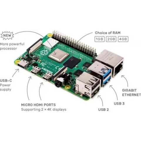 Мікрокомп'ютер Raspberry Pi 4 Model B 3GB