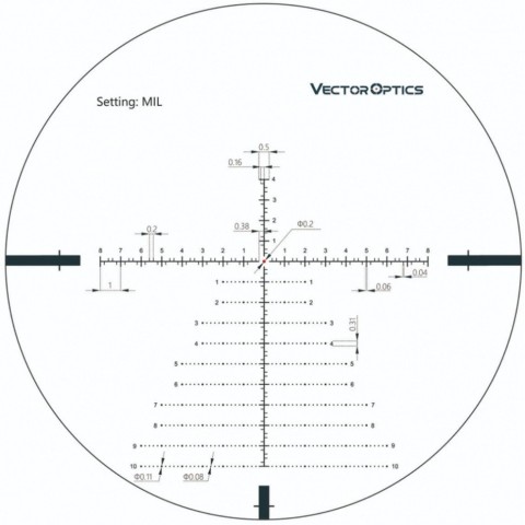 Приціл оптичний Vector Optics Continental 3-18x50 (34 мм) illum. FFP VCT-34