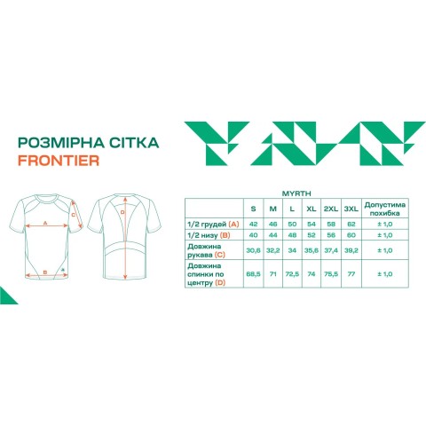 Футболка Frontier MYRTH L Men`s merino/cool max Blue