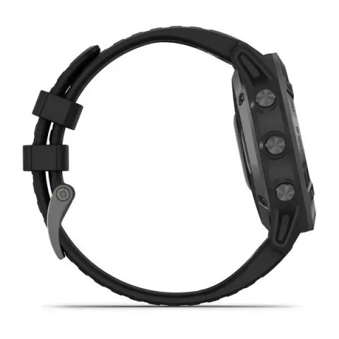 Смарт-часы Garmin fenix 6 Pro Sapphire углеродно-серые DLC с черным ремешком