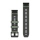 Ремешки для часов Garmin QuickFit 22 силиконовые ива/графитовые