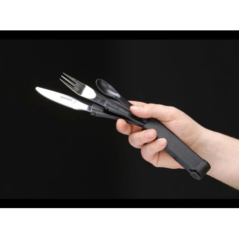Набор Boker Snac Pac (нож,вилка,ложка)