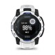Смарт-годинник Garmin Instinct 3 (45 мм) Solar білий камінь/білий/синя блискавка
