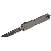 Ніж Microtech Ultratech Gen III OTF, ZBP D/E, tatical, напівсеррейтор, сірий