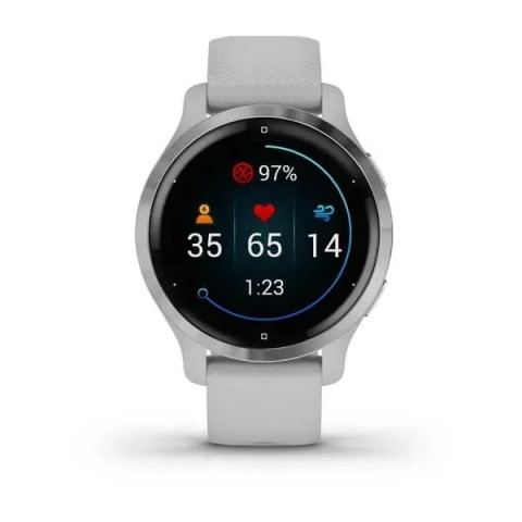 Смарт-годинник Garmin Venu 2S сірий зі сріблястим безелем