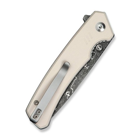 Ніж складаний туристичний Civivi Merit, (8.3 см) Damascus / G10 сірий