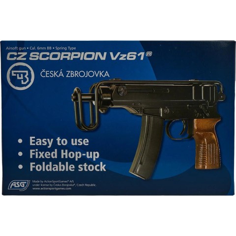 Пистолет-пулемет страйк. ASG CZ Scorpion Vz61 6 мм blk