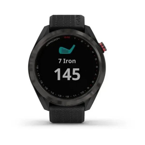 Смарт-часы Garmin Approach S42 темно-серые с черным ремешком