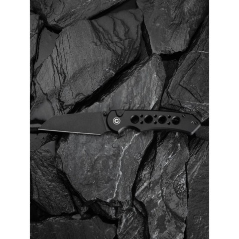 Ніж складаний туристичний Civivi Pragma Prime, (8.9 см) 14C28N / Aluminum чорний