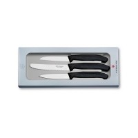 Набір кухонний Victorinox SwissClassic Paring Set 3 ножа з чорн. ручкою (8,8,11см) у подар.упак.