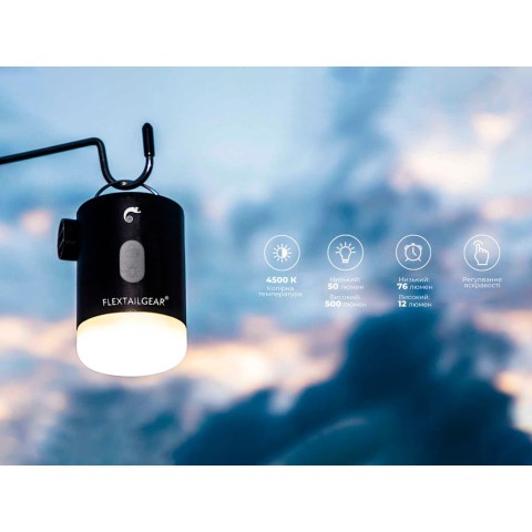 Насос-ліхтар-powerbank кемпінговий Flextail Max Pump 2 Pro, помаранчевий
