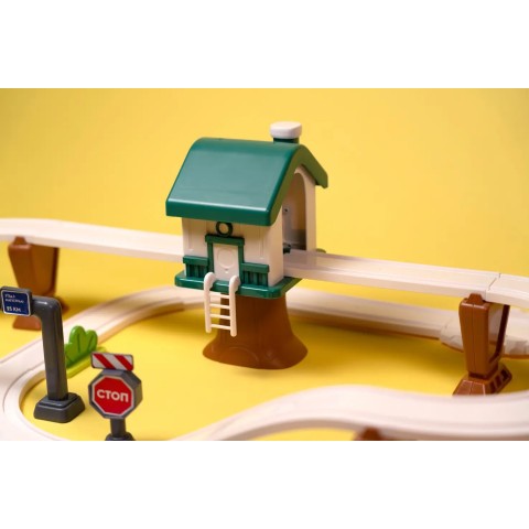 Ігровий набір OTAMANKO RAIL LAND електрична залізниця, 66 деталей