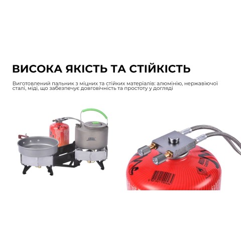 Газовий пальник подвійний BRS-32