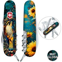 Ніж Victorinox Camper Ukraine 91мм,13функ ,Величний Сокіл