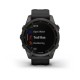 Смарт-годинник Garmin fenix 7S Sapphire Solar карбоново-сірий титановий DLC з чорним ремінцем