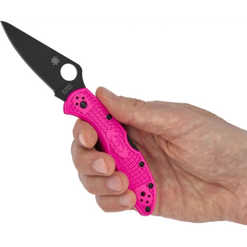 Нож Spyderco Delica 4 S30V pink