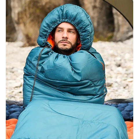 Спальний мішок KingCamp Tigris 250 Comf +12°C / Lim +7°C / Extr -3°C Peacockblue