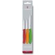 Набір кухонний Victorinox SwissClassic Paring Set 3 ножа з черв,помар,зел. ручкою (8,8,11см) у подар.упак.