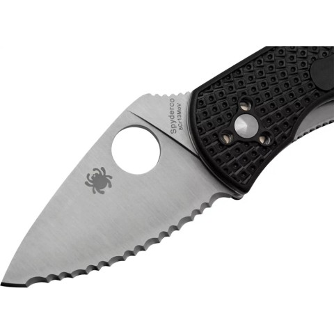 Ніж Spyderco Ambitious, serrated black (C148SBK)