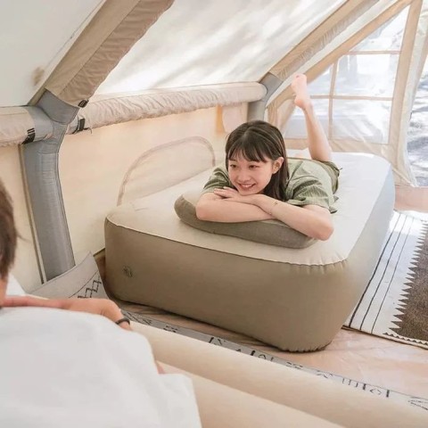 Диван, матрас надувний двомісний Naturehike NH22FCD07, надлегкий, 165x95x65 см, зі зйомною спинкою