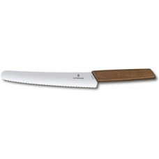 Кухонний ніж Swiss Modern Bread&Pastry  22см волн. с орех. ручкой (GB)