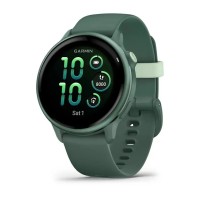 Смарт-годинник Garmin vivoactive 6 металік/яшмово-зелений