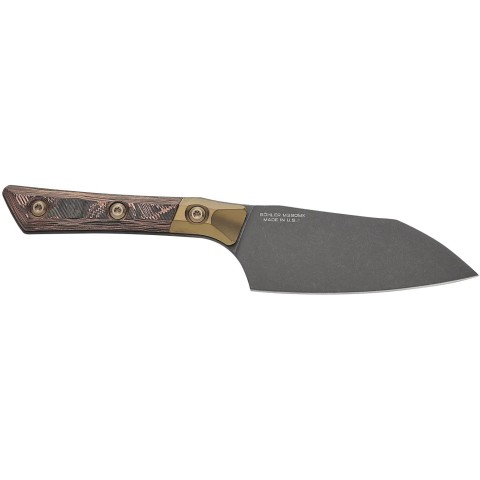 Нож кухонный Microtech Santoku Knife DLC Livewire Signature Series Brown