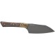 Нож кухонный Microtech Santoku Knife DLC Livewire Signature Series Brown