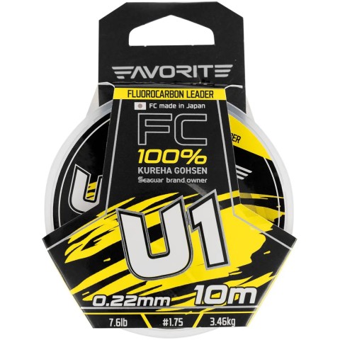 Флюорокарбон Favorite U1 FC 10m #1.75/0.22mm 7.6lb/3.46kg