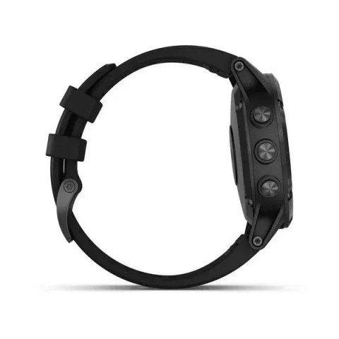 Смарт-годинник Garmin fenix 5 Plus Sapphire чорний з чорним ремінцем