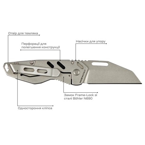 Нож Extrema Ratio ANT Stonewashed, ц:black