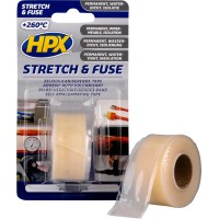 Клейкая лента HPX Stretch&Fuse прозрачная, 25ммх3м, блистер