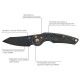 Нож Fox Jupiter Black Blade Titanium, PVD Stone Washed ц:black