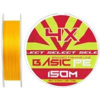 Шнур Select Basic PE Orange 150m #0.8/0.12mm 12lb/5.6kg