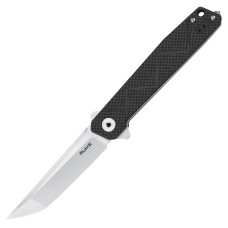 Ніж складаний туристичний Ruike P127-CB, (9.1 см) 14C28N / G10 + carbon fiber чорний