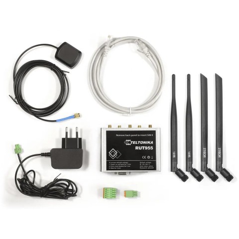 Маршрутизатор Teltonika LTE/Wi-Fi/GPS/DualSIM/IO (RUT955 SILVER)