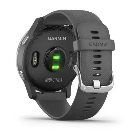 Смарт-годинник Garmin vivoactive 4 сірий зі сріблястим безелем